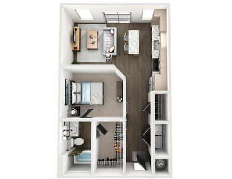 1 bed 1 bath E at The Wren Apartments, Georgia